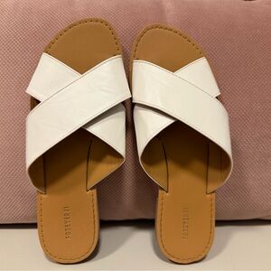 Women's White Slide Sandals